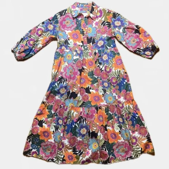 Anthropologie The Bettina Tiered Shirt Dress - Picture 3 of 5